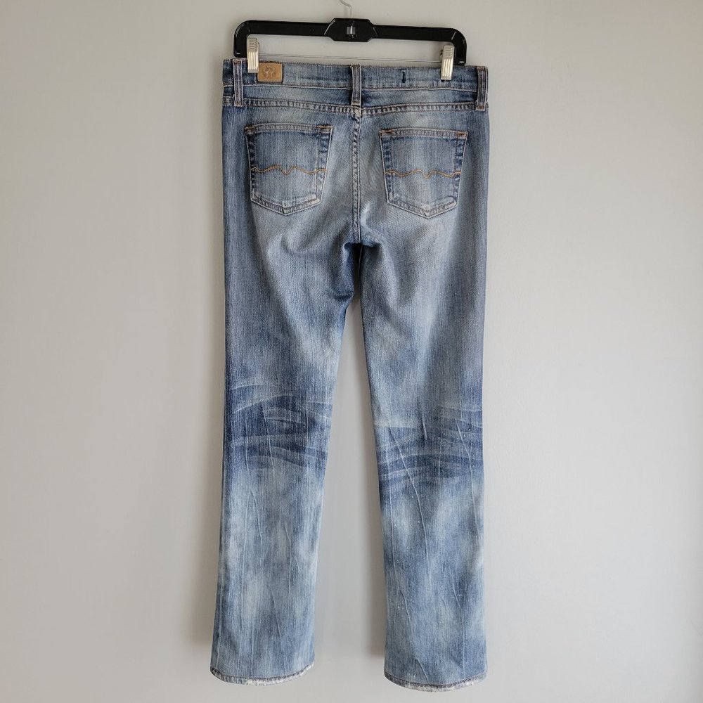 Red Engine Ruby Distressed Jeans Size 28 - image 6